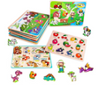 Casse-Tête en Bois Animaux Sauvages / Wooden Wild Animals Chunky Puzzle