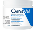 CeraVe Crème hydratante, Crème hydratante quotidienne pour le visage, les mains et le corps pour peaux sèches avec acide hyaluronique et céramides pour femmes et hommes. Peau sensible, Sans huile, Non